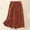 T Brick Red, variant on Adeawade Trousers For Women High Waist Wide Leg Pants For Soft Linen Blend Cropped Palazzo Trousers With Flowy Skirt Leisure Clothes M Coffee