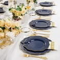 thumbnail image 7 of 175PCS Pink Plates with Gold Disposable Silverware - Include 50 Pink Plastic Plates,25 Knives,25 Forks,25 Spoons,25 Cups and 25 Napkins - Ideal for Wedding/Party, 7 of 7