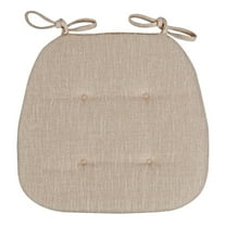 Dining Chair Cushions with Removable Cover& Ties - 16.93"x16.14" Non- Seat Pads for U-Shaped Chairs - High-Resilience Foam Kitchen Chair Cushions for Home,Restaurant & Office - Washable & Durable