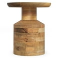 thumbnail image 4 of Haynes 16 inch Wide Solid Mango Boho Accent Table in Natural, Assembled, 4 of 8