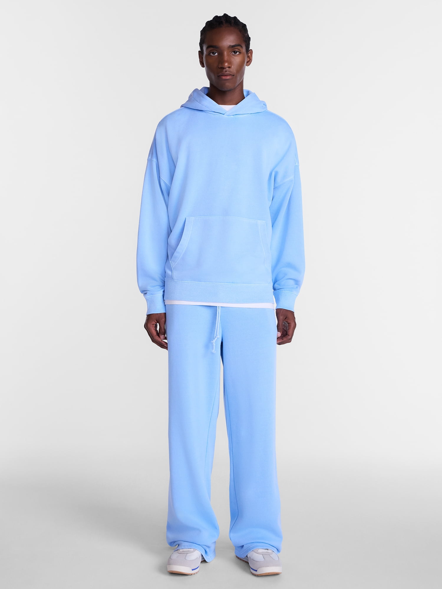 No Boundaries Fleece Open Hem Sweatpants, Men's XS-5XB