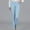 Light Blue, variant on Azrian Women's Slim-Fit Jeans Clearance Women's Candy Pencil Pants Colorful Feet Denim Pants