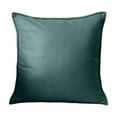 thumbnail image 2 of Dtchengua Modern Solid Color Throw Pillow - Faux Leather Decorative Pillow for Sofa & Bed, Mid-Century Style Accent Cushion, 18x18 Inch, Easy to Clean(Green), 2 of 6