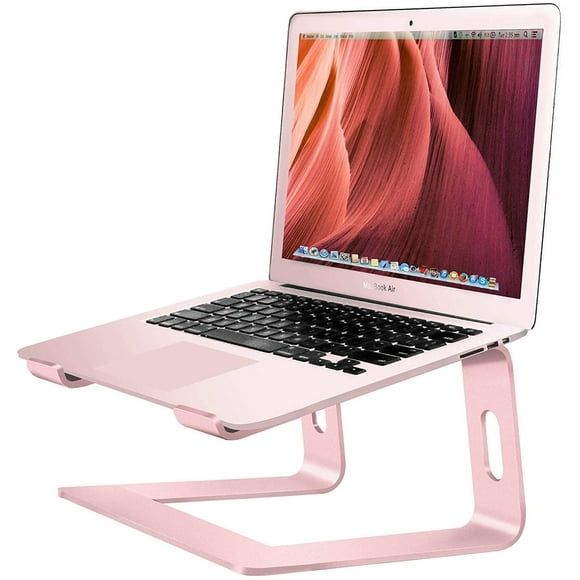 Soundance Aluminum Laptop Stand for Desk Compatible with Mac MacBook D- pink