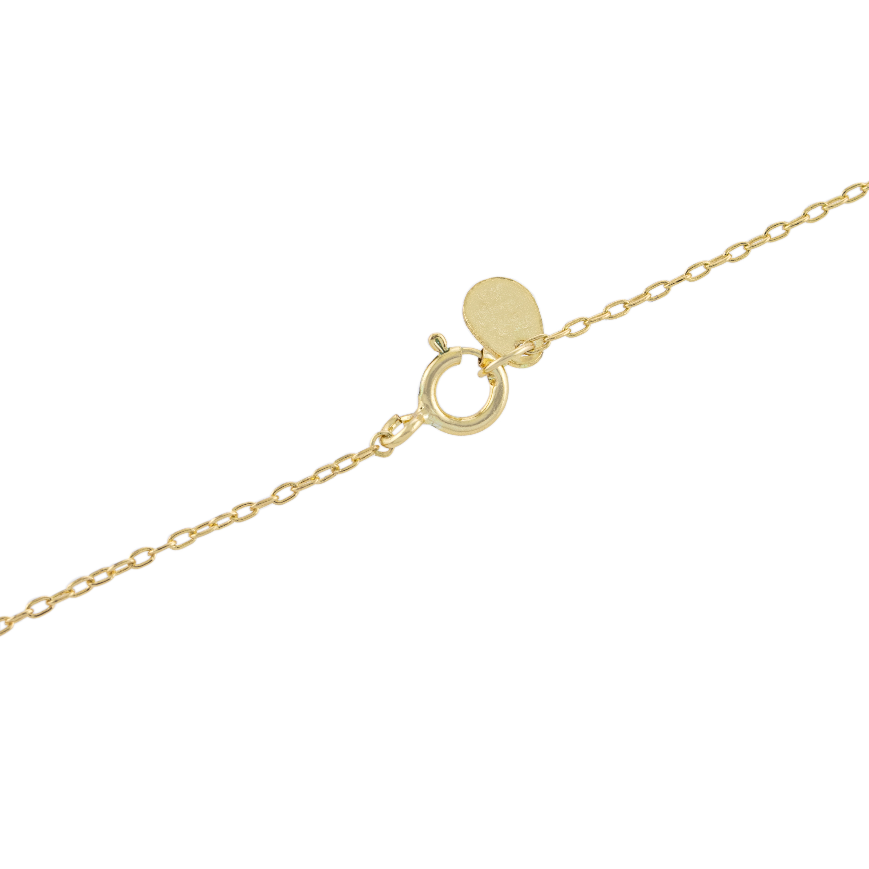 Marisol & Poppy Cubic Zirconia Open Circle Pendant Necklace In Gold Over Sterling Silver For Women & Teens, 16" + 2" Extender