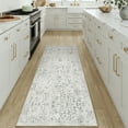 thumbnail image 3 of BERTHMEER 2'x6' Runner Rugs for Hallway Bathroom Bedroom Entryway Kitchen Non Slip Washable Gray Vintage Oriental Traditional Distressed Runner Rugs, 3 of 6