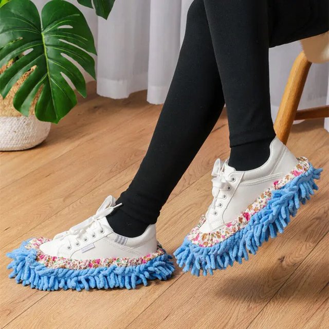 Zapatillas multifunción de limpieza de suelo, 1/2/3/4 unidades, para fregar, limpiar el suelo del hogar, limpieza de microfibra