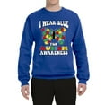 thumbnail image 2 of Wild Bobby I Wear Blue for Autism Awareness Unisex Crewneck Sweatshirt, 2 of 6