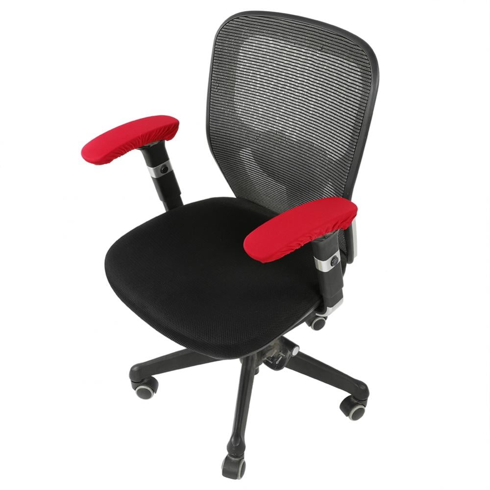 Domqga une paire de housses d'accoudoir de chaise de bureau extensible