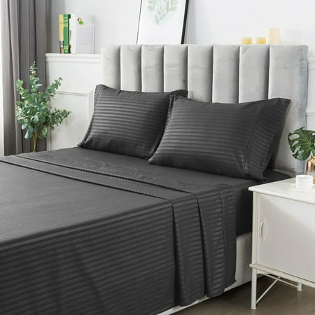 Deep Pocket Bed Sheets 4 Piece Set 1800 Series Hotel Luxury Microfiber Sheet Set