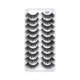 thumbnail image 1 of Lashes Multipack Falso Mink Volumen Wispy Pares Estilo 8D pestañas de imitación de ojo de visón 10 pestañas pestañas dramáticas Pack, 1 of 7