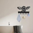 thumbnail image 6 of HELLOYOUNG Decorative Cow Shaped 7 Hook Door Hanger Heavy Duty Wall Mounted Coat Rack, Farmhouse Hallway Entryway Organizer for Towels Bags, Rustic Iron Hooks, 6 of 6