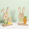 thumbnail image 3 of Toystoory Adornos de conejo de Pascua, decoraciones de para fiesta en casa, de escritorio de conejito, accesorios de exhibición para Kits de decoración para fiestas Zanahoria, 3 of 6