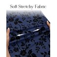 thumbnail image 3 of Merokeety Summer Maxi Dress for Women Crewneck Floral Bodycon Mesh Cocktail Formal Party Dresses Navy L, 3 of 6