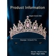 thumbnail image 4 of 1pc Luxurious & Elegant Princess Crown Bridal Hair Accessory For Wedding Party, 4 of 4