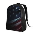 thumbnail image 2 of Disketp American Flag Waving Print Mochila Unisex de Apertura Lateral Completa, Mochila para Laptop para Escuela, Trabajo y Viajes, 2 of 8