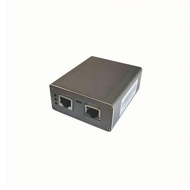 Injecteur PoE Passif pour Starlink Gen3, Entrée 48V 200W DC5525, Réseau Gigabit 1000Mbps, Boîtier en Aluminium, Support Mural/de Bureau pour Installations Résidentielles, Industrielles et Mobiles