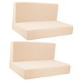 thumbnail image 4 of AMLESO 4Pcs Camper Cushion Covers RV Seat Covers Comfort Breathable Bench Covers RV Stretch Sofa Seat Slipcovers Furniture Protector Beige, 4 of 10
