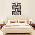 thumbnail image 6 of LEDREM 12-Piece Collage Picture Frame Set for Wall, 4x6 Photo Display with Hanging Kit, Easy-Assembly Gallery Wall Decor, Black, 6 of 8