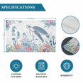 thumbnail image 6 of Coastal Turtle Placemats Set of 6, Summer Beach Nautical Ocean Coral Seahorse Placemats for Dining Table, Place Mats for Kitchen Tabletop, Waterproof Wipeable Dining Table Mats Set, 6 of 9