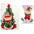 thumbnail image 5 of Juego de 2 alzapaños navideños con hebillas para cortinas, pinzas de sujeción con forma de elfo, adornos navideños para ventanas, adornos navideños, ganchos para cortinas, 5 of 5