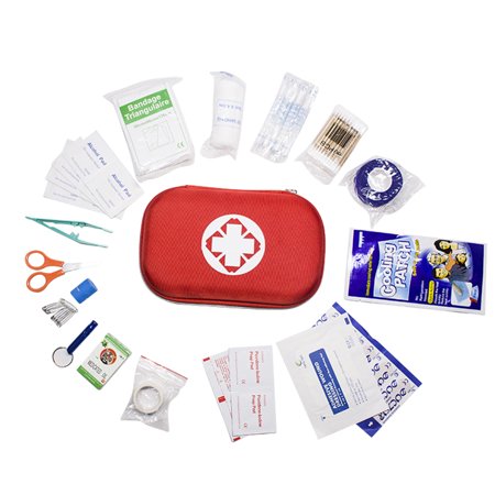 Akoyovwerve 65PCS Car First Aid Kit Portable Medical First Aid Kit Emergency Medicine Box