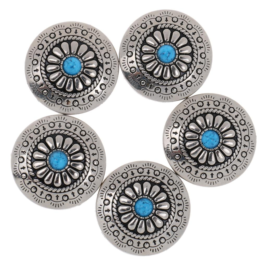5x Metal Tack Snap Studs Buttons Snap Fastener Leather Jeans Buttons 30mm #5 