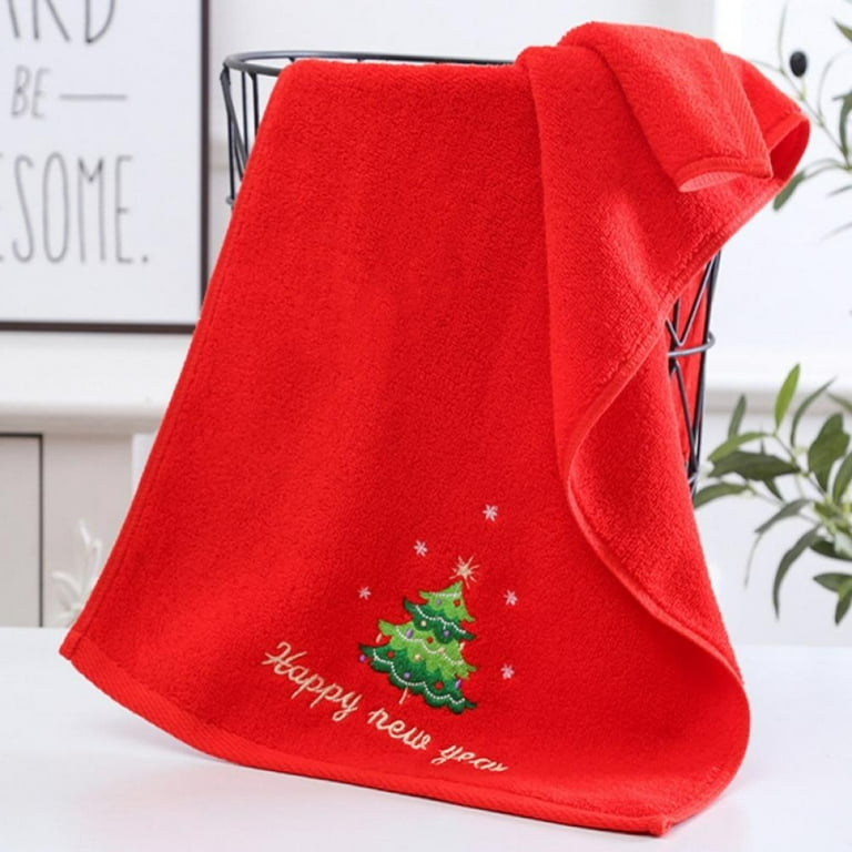 Sawpy Christmas Hand Towels 100% Cotton, Hand Towels for Bathroom