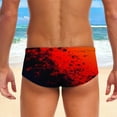 thumbnail image 4 of kamemir Swim Trunks Men Swimming Trunks for Men Men's Swimwear Quick Dry Bathing Suit Board Short Sexy Boxer Brief Red,S, 4 of 5