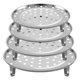 thumbnail image 2 of Rejilla de vapor de 4 piezas con trípode Rejilla de cocina redonda de acero inoxidable reutilizable Bandeja de vapor multifuncional a prueba de herrumbre Soporte de vapor lavable desmontable para olla, 2 of 10