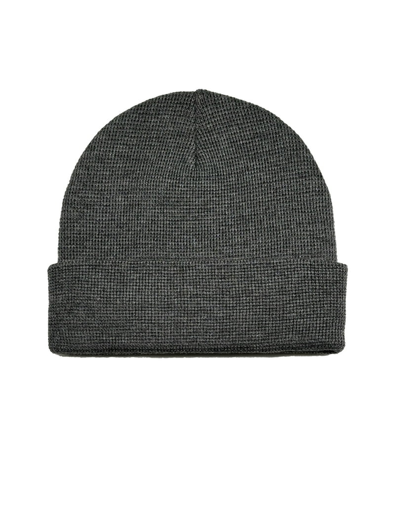 George Men's Knit Beanie,Charcoal Grey Heather - Walmart.com