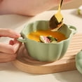 thumbnail image 4 of Ceramic Pumpkin Bowl with Lid and Handle, Ceramic Ramekins Pumpkin Bowls for Soup Baking, Casserole Dish Individual Severing Pot, Stoneware, Oven Safe, 10 FL Oz Capacity, 4 of 7