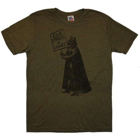 - Star Wars Darth Vader Give Empires A Chance Movie Junk Food Adult T-Shirt Tee