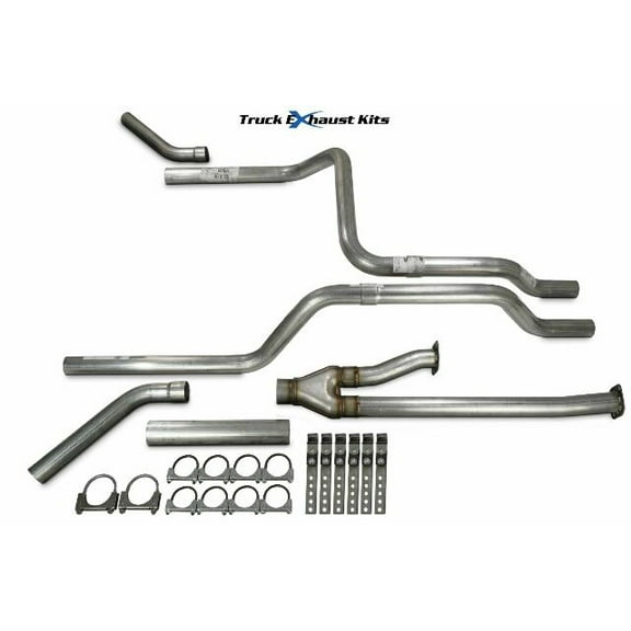 Toyota Tundra 14-21 2.5" Direct Fit Dual Exhaust Kit No Muffler Corner Exit