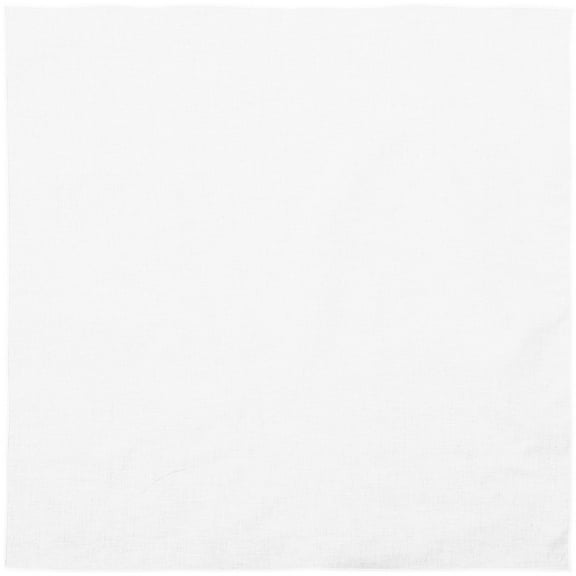 PBPBOX Blank Tie Dying Bandana Cotton White Absorbent 1Pack
