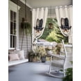 thumbnail image 4 of nqOlkjepod Outdoor Curtains for Patio Waterproof, Happy Father's Day Outdoor Privacy Panels Grommet, Funny Bow Beard Watercolor Blackout Outside Curtains for Porch/Cabana/Pergola 54"x95", 2 Panels, 4 of 8