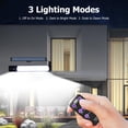 thumbnail image 4 of Lámpara de Jardín LED, 3000LM 6500K LUZ SOLAR AL AIRE LIBRE 3 MODOS DE ILUMINACIÓN CONTROL Remoto para el patio Patio, 4 of 7