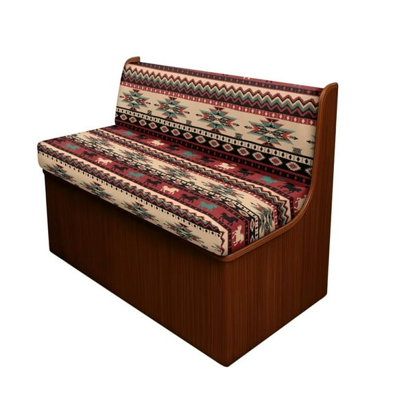 XYZCANDO Aztec Folk Horse RV Dinette Cushion Covers Comfortable RV Accessories for Inside Bench Cushion for 2 Seat Cushion Couch Stretchable Slip Covers for Loveseat Red
