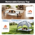 thumbnail image 5 of Elevated dog bed with tent, Cooling Raised Bed, Portable&No-Slip for Outdoor or Indoor Use, Gray, Medium, 5 of 7