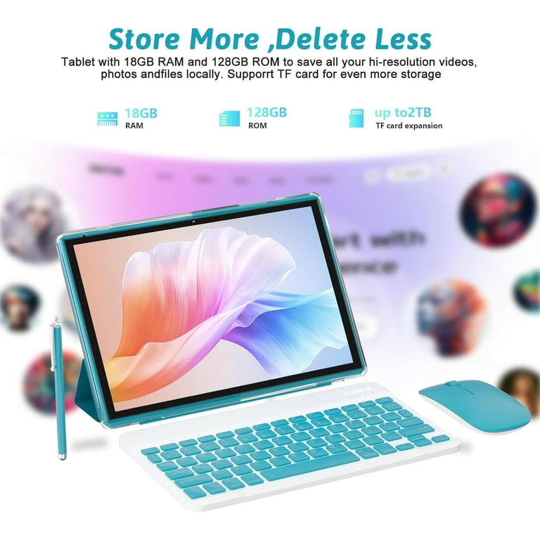 2024 Android 13 Tablet 10 Inch, 12GB RAM, 128GB ROM/1TB Expandable