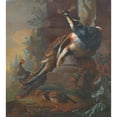 thumbnail image 2 of Abraham Bisschop 15x16 Black Ornate Wood Framed Double Matted Museum Art Print Titled - Birds in a Ruin, 2 of 5