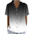 thumbnail image 3 of Women's Short Sleeve Loose Fit T-Shirt Tops Blouses Solid Color Casual Daily Wear Vacation Loungewear Fashion Essential Gift for Women | CSEONE,Black XL, 3 of 9