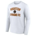thumbnail image 2 of Men's White Houston Dynamo FC Victory Arch Long Sleeve T-Shirt, 2 of 3