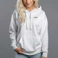 thumbnail image 2 of Women's 330g 100% Cotton Insufficient Battery Pattern Design Hoodie, 2 of 16
