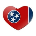 thumbnail image 1 of Tennessee State Flag Heart Acrylic Fridge Refrigerator Magnet, 1 of 4