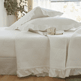 thumbnail image 4 of Colcha de algodón con volantes de estilo coreano para decoración del hogar, funda de cama de punto, tamaño Queen y king, doble y cobertores, colchón, 4 of 5