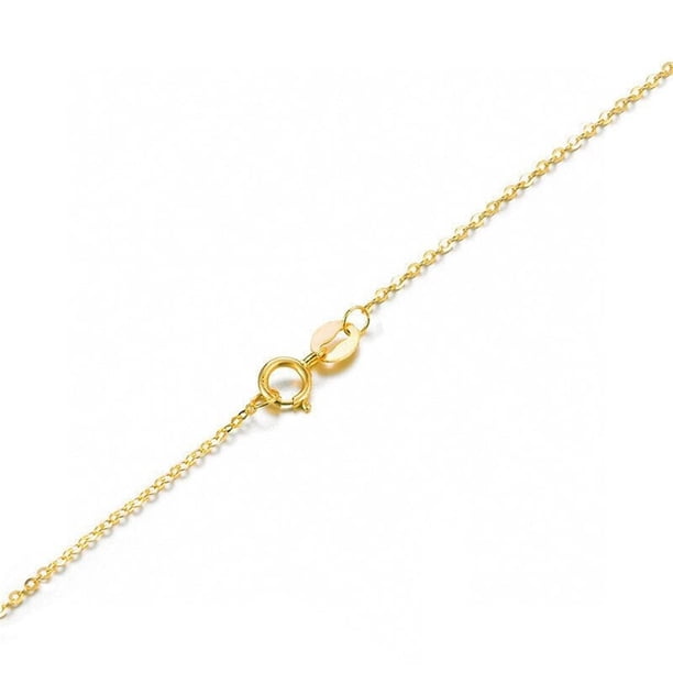 Plata chapada en oro Universal Flash O en forma de cadena Collarbone Cadena S925 pura plata joyería colgante