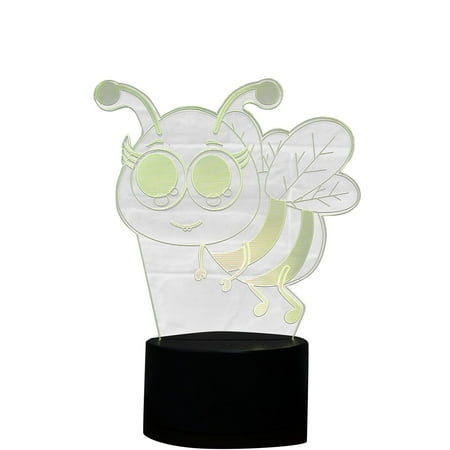 

hoksml Christmas Clearance Deals Appliances Bee 3D Night Light LED Colorful 7 Color Table Lamp Bee Festival Decorations Gift