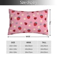 thumbnail image 2 of Rateoe Strawberry and Ladybugs Pattern Decorative Pillow Case,Throw Pillow Covers,Plush Pillow Cover,Soft Pillow Case,Velvet Pillow Case-14"x20", 2 of 6