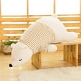 thumbnail image 5 of Polar Bear Plush Toy, 14" Brown Sleeping Stuffed Animal, Soft Huggable Doll for Kids & Adults, 5 of 9